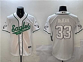 Men's Philadelphia Eagles #33 Cooper DeJean White Cool Base Stitched Baseball Jersey Dzhi,baseball caps,new era cap wholesale,wholesale hats